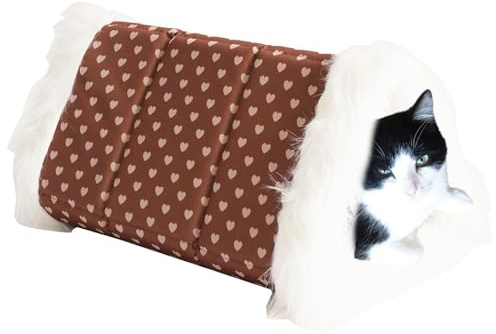 Mxshc Caverne pour Chat | Chaud Lavable Pliable Doux,Nid De Sommeil Et Lit pour Petit Chien,pour Intérieur Extérieur Salon Jardin Cour Sommeil Repos Détente pour Animaux