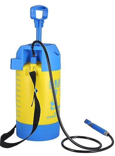 Tomantery Robusto Spruzzatore a Pressione da 5 Litri con Valvola Limitatrice di Pressione per L'irrigazione del Prato del Giardino, Spruzzatore Portatile