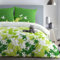 4 TLG. etérea Renforcé Bettwäsche Japan Schmetterlinge Greeny 135x200 cm + 80x80 cm