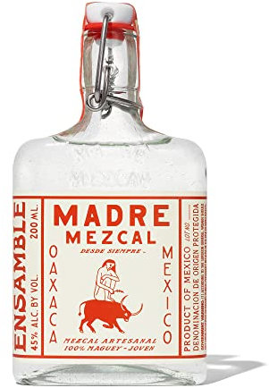 Madre Mezcal Ensamble 20cl, 45% ABV, Blend of Espadin & Cuixe Agave, Artisanal Mezcal
