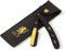The Cambridge Cutthroat Rasoio a Mano Libera Monolama Professionale di The Cambridge Cut Throat con 10 Lame da Barba Derby e Custodia Protettiva da Viaggio in Ecopelle - Rasoio Monolama Uomo