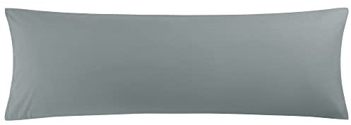 PiccoCasa Kissenbezug 50x150cm Kissenbezüge Kopfkissenbezug lang mit Hotelverschluss aus Mikrofaser Seitenschläferkissen Bezug Body Pillow Cover Dunkelgrau