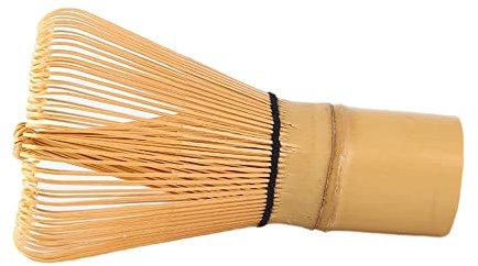 Matcha-Schneebesen aus Natürlichem Bambus - Handgelockt zum Rühren von Grüntee-Pulver