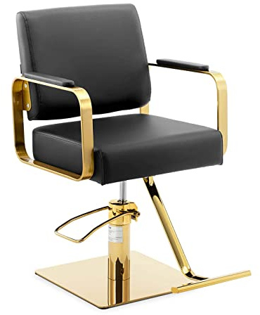 Physa Physa Otley Black - Sedia da parrucchiere con poggiapiedi Otley Black