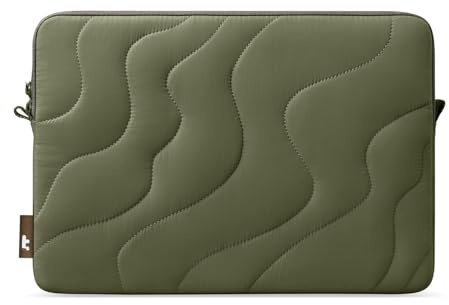 tomtoc 360° Protective Puffy Laptop Sleeve for 13-inch New MacBook Air M5/A3449 (2026), M4/A3240, M3/A3113, M2/M1, Quilted Soft Puffer Bag fits 13 MacBook Neo A18 & iPad Pro/Air & MacBook Pro M2/M1