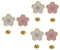 OATIPHO 3 Sätze Brosche Im Japanischen Stil Elegant Abstecknadeln Hochzeitsdeco Hochzeitsdeko Einzigartig Viel Pfau Brustnadel Kirschblüte Party-dressing-brosche Zinklegierung 2 Stück * 3