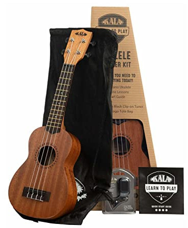 Kala KALA-LTP-S Learn To Play Ukulele Soprano Starter, 61 x 25.4 x 10.2 cm
