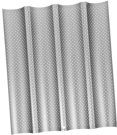 Luxshiny Teglia Per Pane Francese a Scanalature Stampo Antiaderente in Acciaio Al Carbonio Per Cucinare Baguette Professionali in Cucina Per Panetterie e Appassionati Cucina