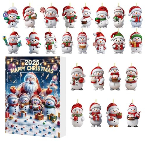 Julkalender 2D Akryl Jul Nedräkningsdekoration