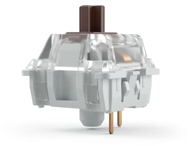 GLORIOUS Gaming 120x Gateron Mechanical Keyboard Switches (Brown) - SMD-LED Compatible, Tactile & Balanced for Versatile Typing & Gaming, 45g Actuation Force, 3-Pin Mount - Gateron Brown