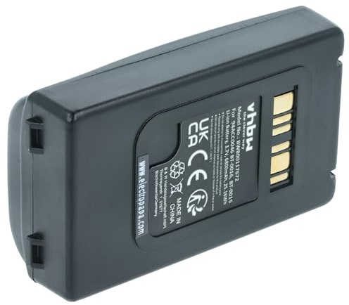 vhbw batteri lämpligt för Datalogic Skorpio X3, Skorpio X4 Mobildator scanner (6800 mAh, 3,7 V, litiumjon)