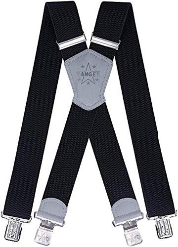 Ranger Herrenhosenträger X Form robust Dx50 2, Schwarz 3, Einheitsgröße