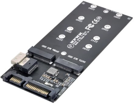 NFHK SFF-8654 to U2 Kit NGFF M-Key to Slimline SAS NVME PCIe SSD SATA Adapter for Mainboard