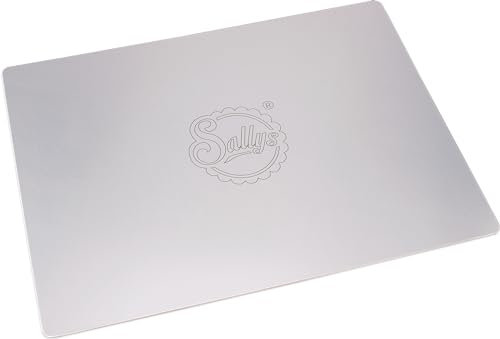 Sallys Tortenbodenheber Eckig - 43,5 x 32 cm - Kuchenschaufel Ideal zum Umsetzen & Dekorieren - Platte aus Rostfreiem Edelstahl - Spülmaschinenfest