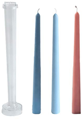 1 molde largo de vela para fundición de silicona | Soporte para velas de plástico | Molde de moldeo para velas de PC | Vela de pilar de plástico | Vela artesanal hecha a mano