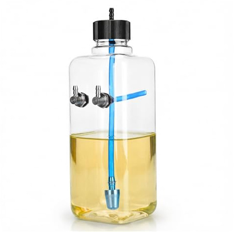 RC plan bränsletank, transparent plastmotor bensin gas bränsleflaska tank delar fjärrkontroll modell tillbehör för RC flygplan flygplan (1 000 ml)