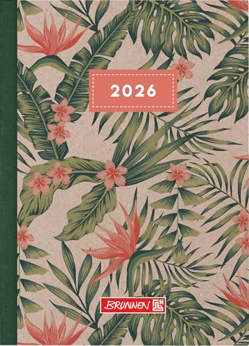 BRUNNEN 1073115016 | Taschenkalender mod. 731 2026 Tropisk | A6, Papier