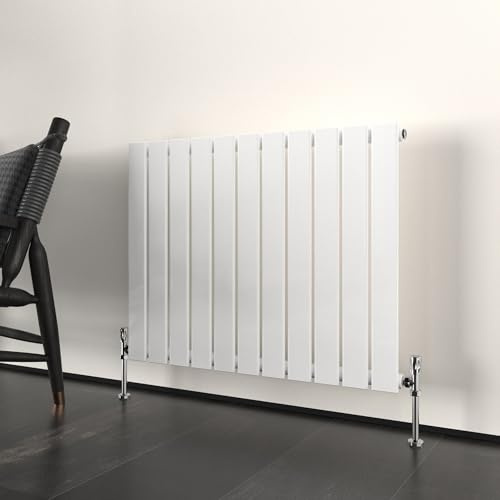 T&K 600x748mm Horizontal Radiator White Flat Panel Radiator Single Panel Designer Radiator Modern Central Heating Rads