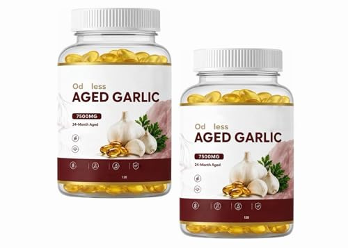 Lagrad vitlök för daglig användning, 120 st – 2-pack