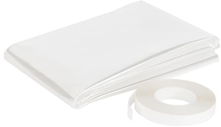 M-D Building Products 04200 62 in. x 210 in. Polar Block Clear Plastic 5 Window Insulation Kit