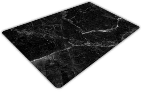 Pagnanno. Chopping Board-Catering Cutting Set-Kitchen Board-Glass Worktop Savers-Sink Chopping Board-Large-Worktop Protectors Heat Resistant-Marble Effect Grey (Design 8, 40 x 30 cm (Pack of 1))