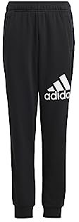 adidas Unisex Kinder Essentials Regular Fit Big Logo Cotton Pants, Black/White, 11-12 Years