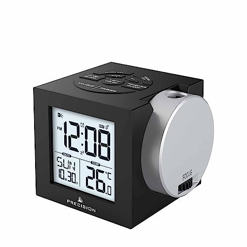 Precision Alarm Clock, Black, One Size