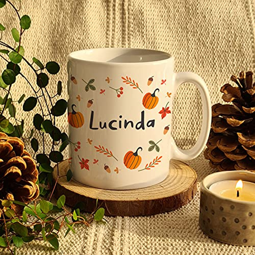 Custom Personalised Pumpkin Mug - Autumn, Halloween, Office