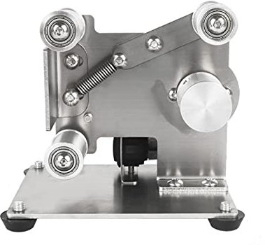 ALMVIS Macchina for Cinghia Affilatrice Affilatrice Macchina Banco Grinder velocità Variabile Mini Belt Belt Sander Metal Sander Macchina for lucidatrice Kit per affilare i coltelli(15 Sander)