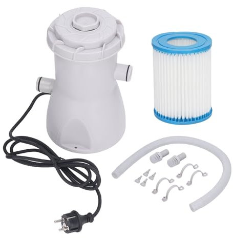 ANKROYU HS 8660 Bomba de filtro de piscina, Bomba de filtro de cartucho de piscina ABS, Bomba de filtro de cartucho impermeable, Bomba de filtro de piscina para piscinas, pequeños