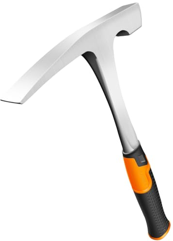 Mason's/Bricklayer'sHammer-32 oz Brick Hammer Masonary Tool- Forged one piece Steel Construction&shock reduction handle（12.7inch）