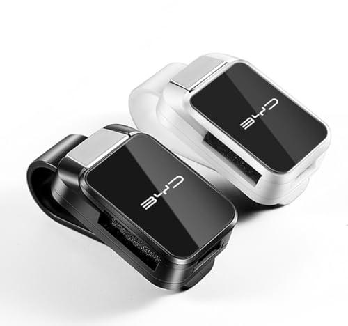 2 Piezas Soporte para Gafas de Sol para Coche Clip Gafas para BYD Dolphin Surf (2025+), Soporte para Parasoles de Coche Gadgets Accesorios Interior
