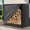 Kendane 4FT Firewood Log Rack with Waterproof Cover – Heavy Duty Log Stores Outdoor and Indoor Metal Storage, Large Capacity (122 x 30.5 x 100CM), 600D Oxford Cover for Garden, Patio