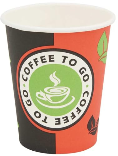vidaXL Engångsmuggar 1000 st kaffe papper 240 ml (8 oz)