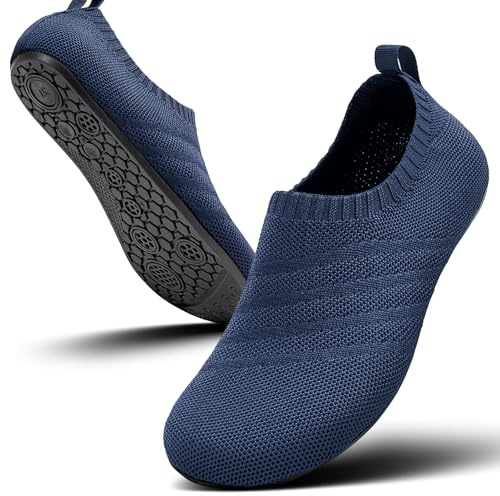 Sosenfer Chaussons Femme Homme | Chaussures Pieds Nus Antidérapantes et Confortables | Respirants, Lavables en Machine -SHENLAN-39
