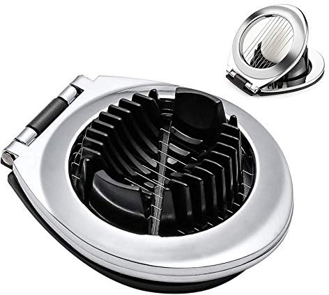 XLKJ Affettatrice di Uova，Acciaio Inossidabile Tagliauova L'affettatrice per Uova per Tagliare le Uova