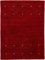 carpetfine Wollteppich Gabbeh Uni Rot 240x340 cm | Moderner Teppich für Wohn- und Schlafzimmer