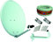 Kit Antena PARABOLICA 63cm Marca DAXIS + Soporte Pared + Rollo 20m + LNB Universal