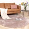 FRAAI Waschbarer Viskose Teppich Rund - Vive Altrosa Ø 200cm - Polypropylen - Kurzflor - Einfarbig - waschbar in Waschmaschine - Modern - Wohnzimmer, Esszimmer, Schlafzimmer - Rug