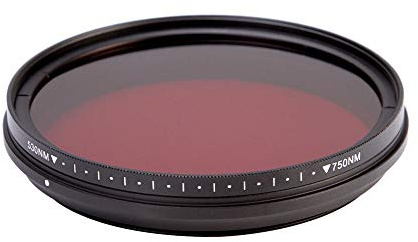 Filtri Fotografici,Filtro Polarizzatore Passaggio Del Filtro IR A Infrarossi Regolabile 530nm 750nm 590nm 680nm 720nm(55mm)