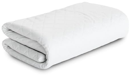 MSS e.K. hochwertiger Topperbezug Classic | 160 x 200 x 5 cm | mit Reißverschluss | aus weicher Mikrofaser | Stoffdichte: 212 g/m² | Flauschige Karosteppung | waschbar 60°C | schadstoffgeprüft