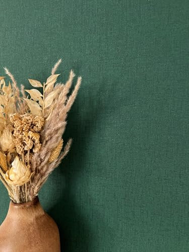 NEWROOM Papier peint Vert Structure Intissé - Couleurs Unies Textile Moderne