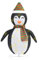 vidaXL Pinguin Figur Weihnachtsdekoration LED Luxus Beleuchtet Weihnachtsfigur Dekofigur Weihnachten Dekoration Innen Außen Stoff 120cm