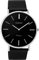 Oozoo Vintage Armbanduhr mit Edelstahl Milanaiseband 40 MM Schwarz/Silberfarben C8865