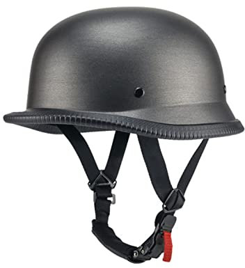 Halbschalenhelm Halbhelme Motorradhelm mit ECE Genehmigt Brain-Cap Halbschale Roller-Helm Scooter-Helm Jet-Helm Retro für Erwachsene Herren Damen A,M