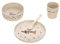 LÄSSIG Kindergeschirr Set (Teller, Becher, Schälchen, Löffel) ohne , BPA-frei, für Spülmaschine und Mikrowelle/ Dish Set Little Mateys royal blue