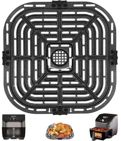 GXF Air Fryer Accessories for Instant Vortex Plus 5.7L Clear Cook Air Fryer Instant Vortex Plus 5.7L Air Fryer air Fryer Accessories Non-Stick Replacement Parts Grill Pan Plate Rack Tray Crisper Plate