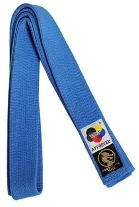 BUDOFIGHT Ceinture de karaté Élite Bleue WKF 330 cm