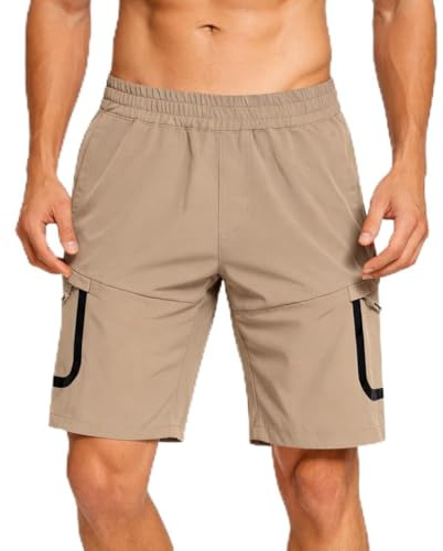 Blu Apparel Mens Hiking Shorts (UK, Numeric, 38, Regular, Regular, Stone)
