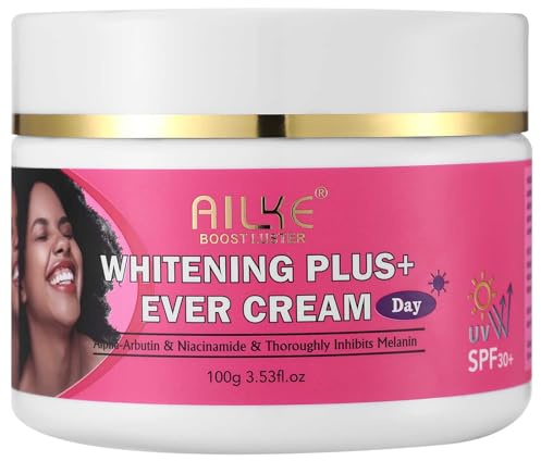 AILKE Whitening Face Cream, Moisturizing, Skin More Delicate, Remove Melanin, Dark Spots, With Niacinamide and SPF 30+ Day Cream, Refreshing, Non-Greasy, 100 ml (Pack of 1)